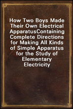 How Two Boys Made Their Own Electrical Apparatus
Containing Complete Directions for Making All Kinds of Simple Apparatus for the Study of Elementary Electricity