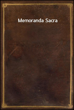 Memoranda Sacra