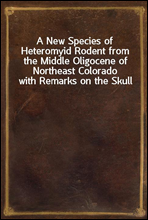 A New Species of Heteromyid Rodent from the Middle Oligocene of Northeast Colorado with Remarks on the Skull