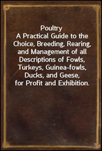 Poultry
A Practical Guide to the Choice, Breeding, Rearing, and Management of all Descriptions of Fowls, Turkeys, Guinea-fowls, Ducks, and Geese, for Profit and Exhibition.