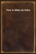 How to Make an Index