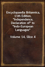 Encyclopaedia Britannica, 11th Edition, 